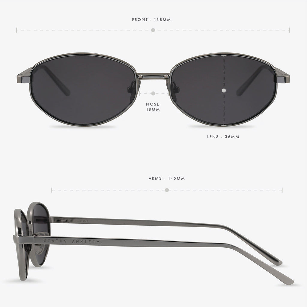 Status Anxiety Enigma Sunglasses - Gunmetal