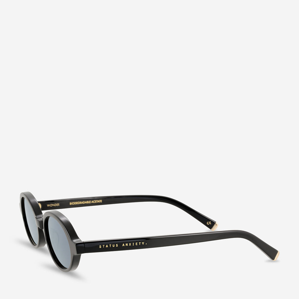 Status Anxiety Wonder Sunglasses - Black/Gold