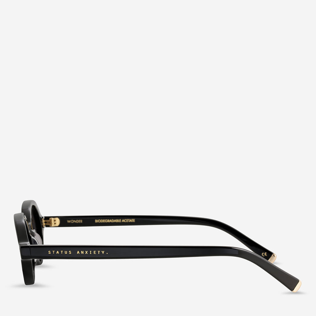 Status Anxiety Wonder Sunglasses - Black/Gold