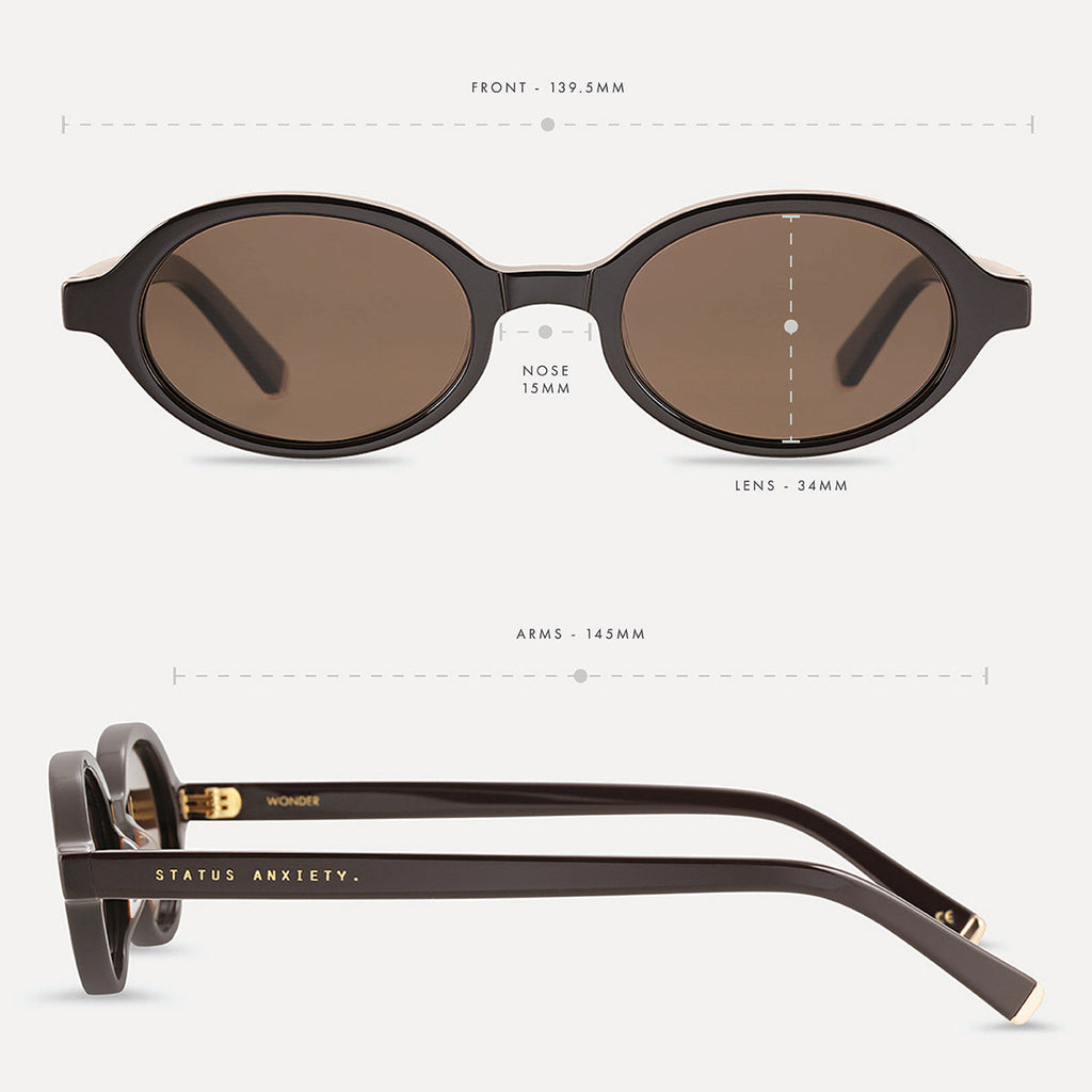 Status Anxiety Wonder Sunglasses - Espresso/Gold
