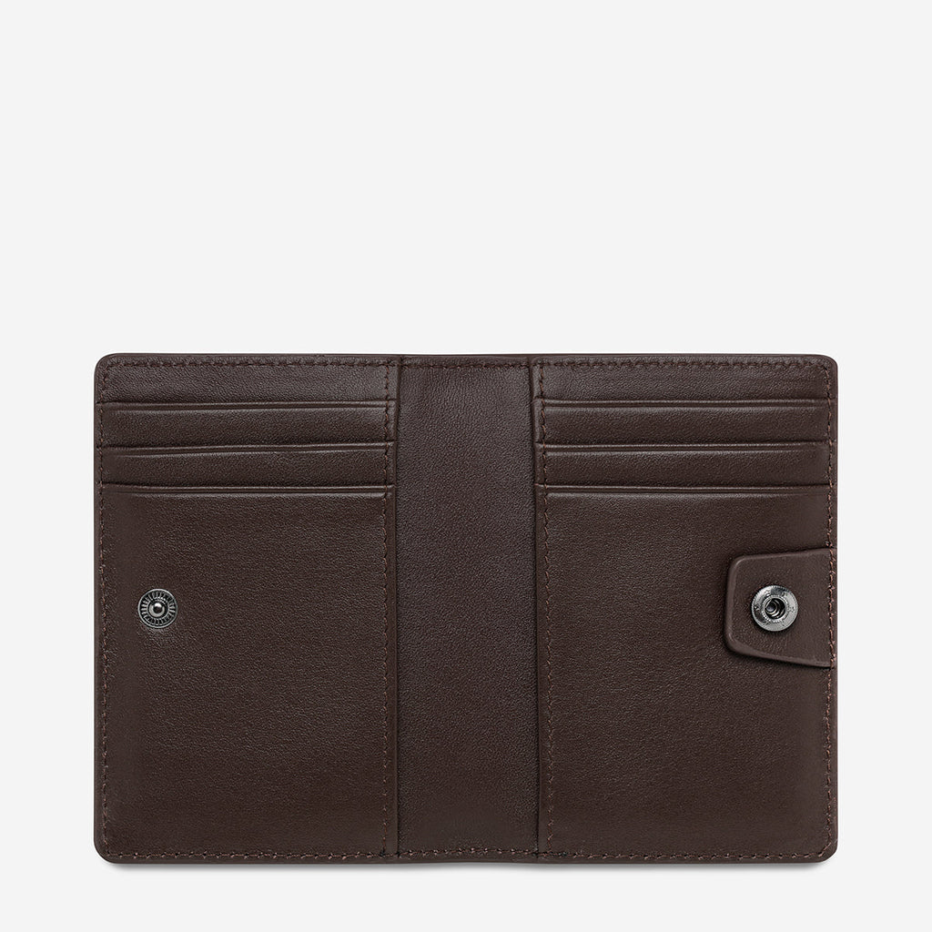 Easy Does It Wallet Cocoa Nappa open
