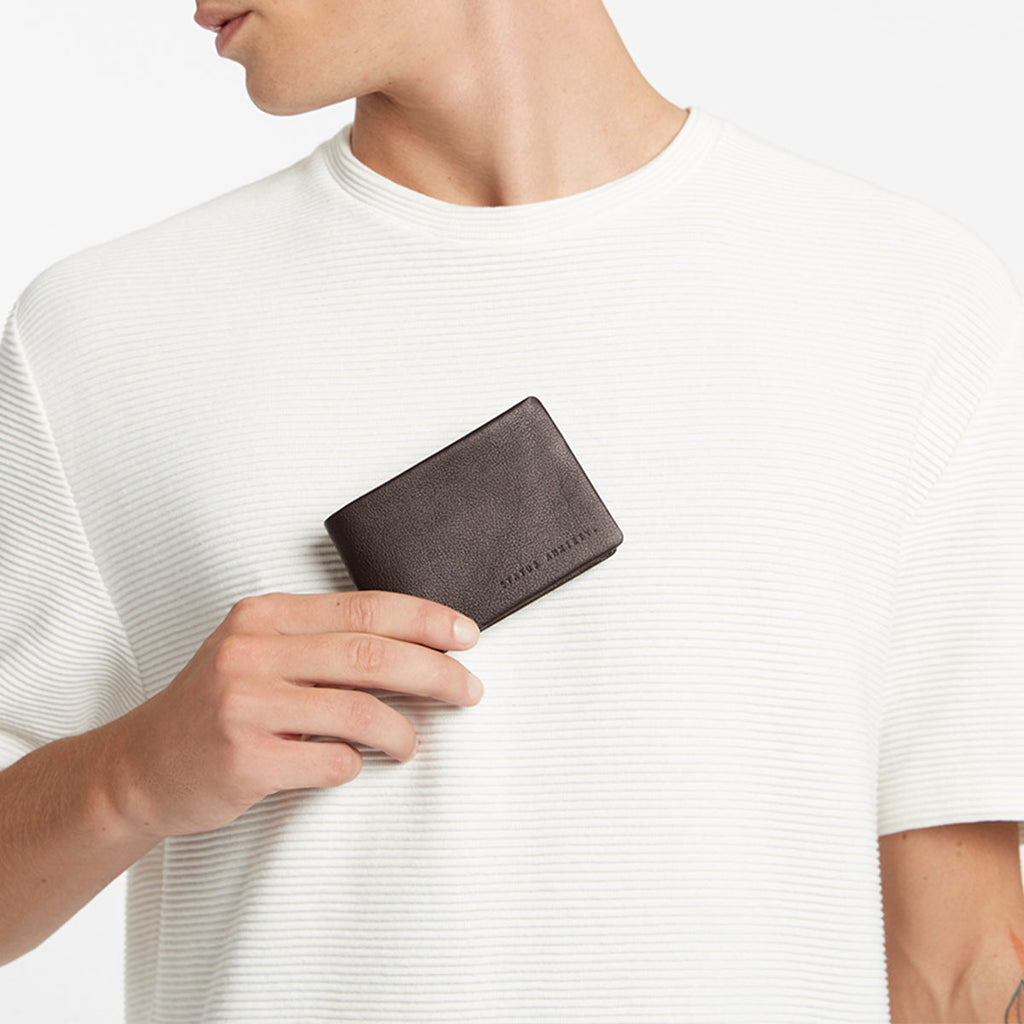 Status Anxiety Jonah Wallet - Chocolate