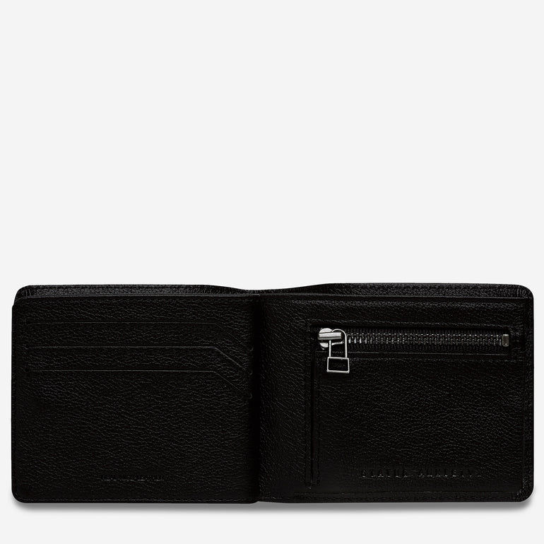 Leonard Wallet Black interior flat