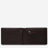 Otis Wallet Chocolate open flat