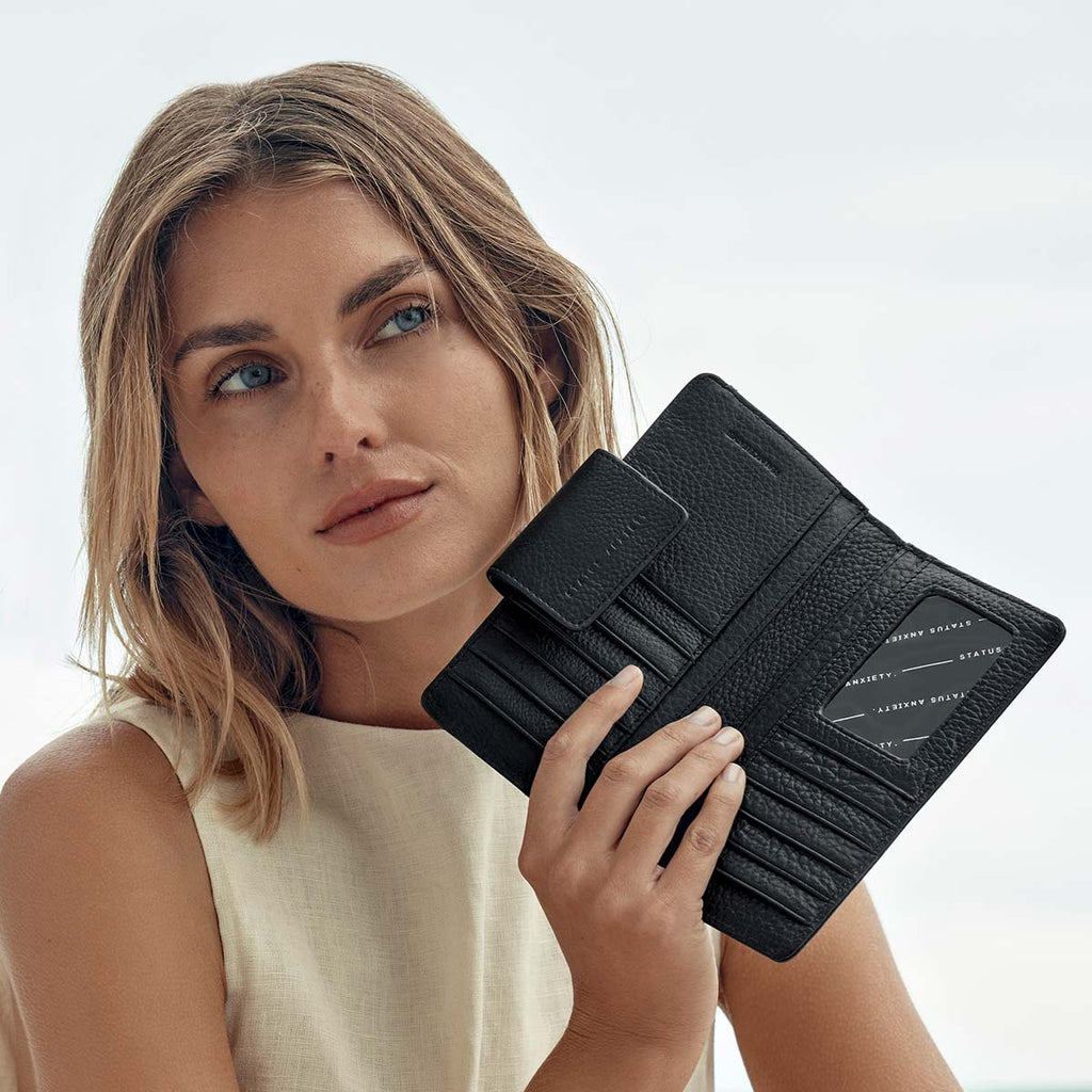 Status Anxiety Ruins Wallet - Black