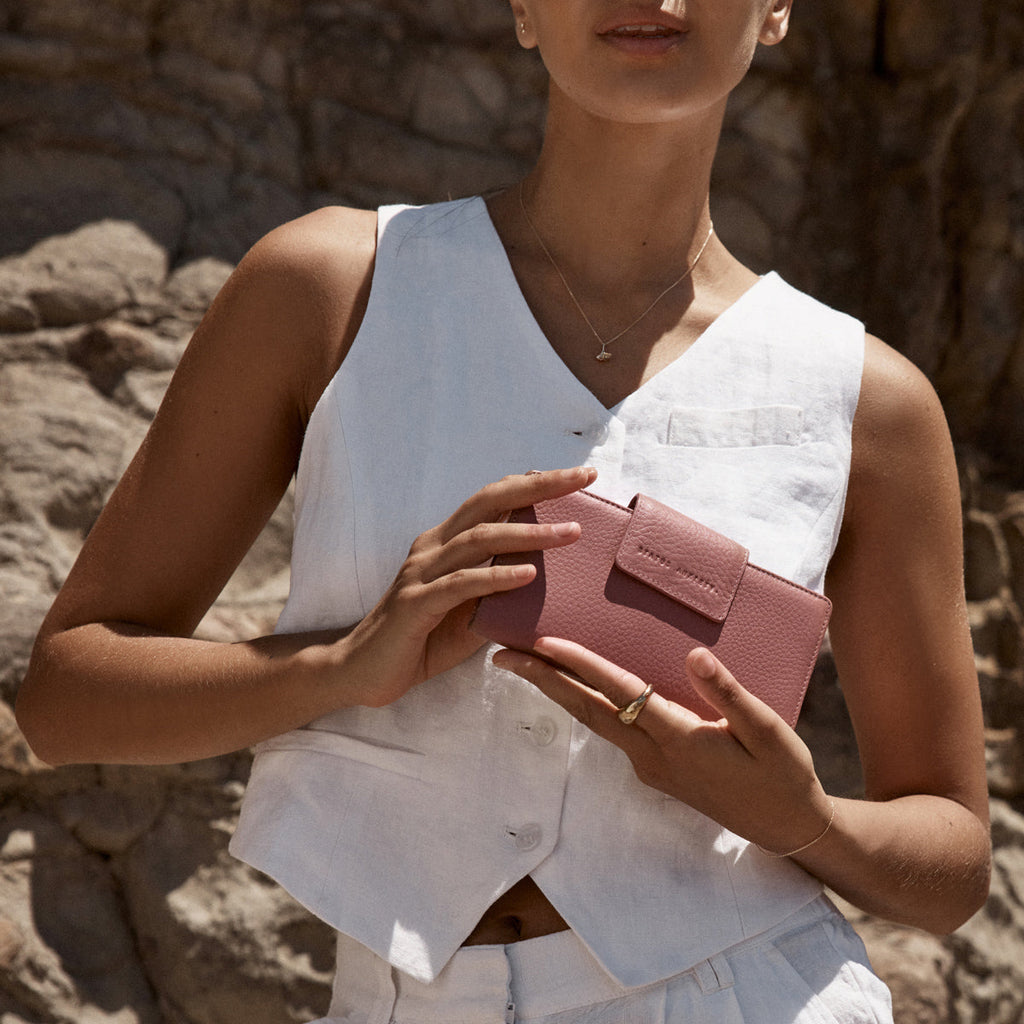 Status Anxiety Ruins Wallet - Dusty Rose