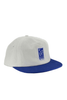 SUE THE BOY CAPS ONE SIZE SUE THE BOY 5-PANEL VIOLET CAP - WHITE/BLUE