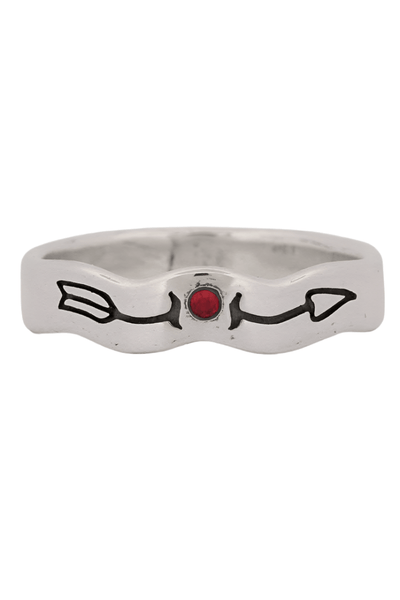 SUE THE BOY JEWELLERY SUE THE BOY STRAIGHT AS AN ARROW RING - 925 STERLING SILVER