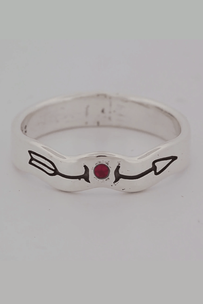 SUE THE BOY JEWELLERY SUE THE BOY STRAIGHT AS AN ARROW RING - 925 STERLING SILVER