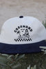 THE CRESMOND FILE CAPS THE CRESMOND FILE BEACH BUM 6 PANEL - WHITE/NAVY