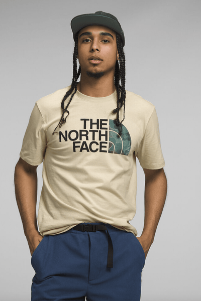 THE NORTH FACE MENS T-SHIRTS THE NORTH FACE HALF DOME TEE - GRAVEL/DARK SAGE CAMO