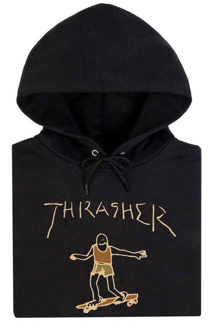 THRASHER MAGAZINE HOODIES THRASHER GONZ HOOD - BLACK/BROWN