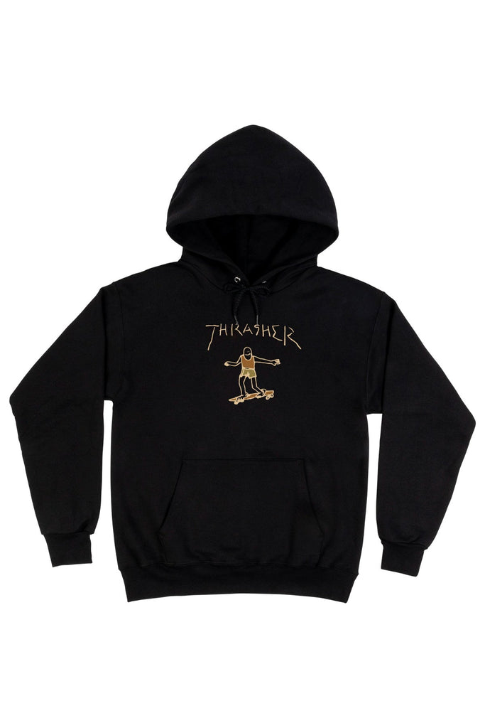 THRASHER MAGAZINE HOODIES THRASHER GONZ HOOD - BLACK/BROWN