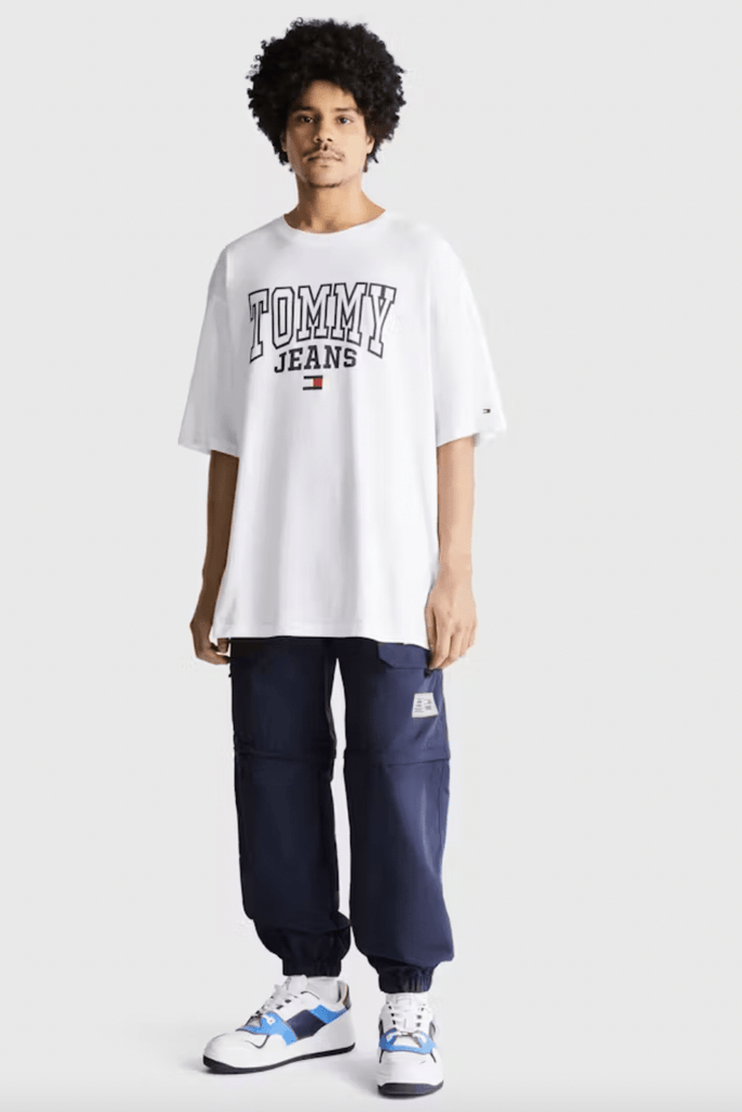 TOMMY JEANS MENS T-SHIRTS TOMMY JEANS TJM SKATE ENTRY GRAPHIC TEE - WHITE