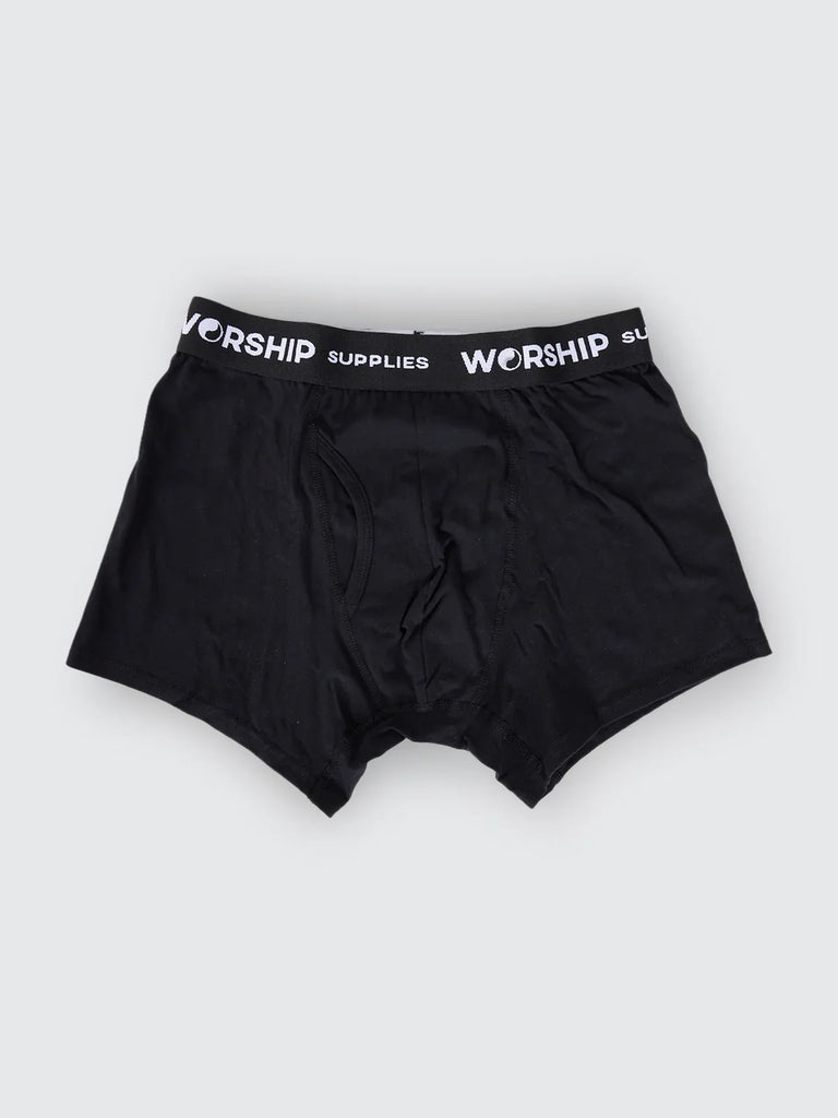 Worship Supplies Mens Trunks 3 Pack - Black/Grey Marle/Black Marle