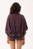 AFENDS Vance - Knit Batwing Top - Club Stripe