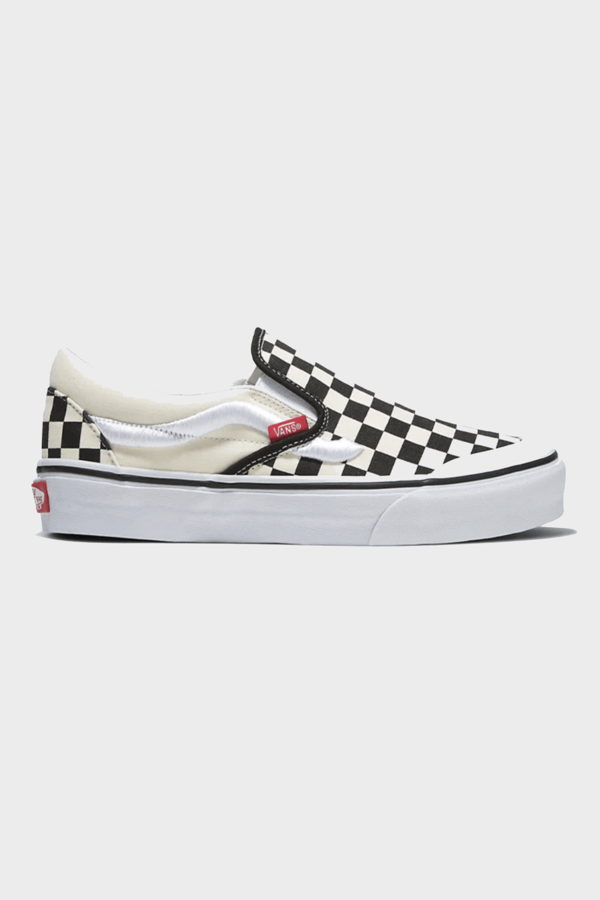 vANS CLASSIC SLIP ON 138 SIDESTRIPE - CHECKERBOARD – Pretty Rad Store