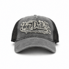 Von Dutch Washed Twill Trucker Hat - Grey