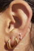 Arms of Eve Winnie Gold Huggie Earrings Large - Gold Plated