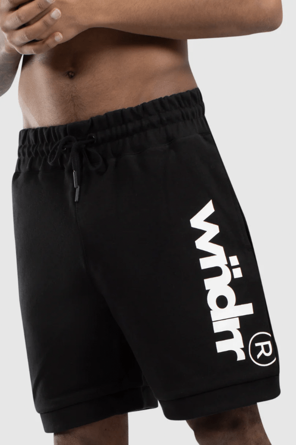 WNDRR MENS SHORTS WNDRR OFFCUT TECH TRACKSHORT - BLACK