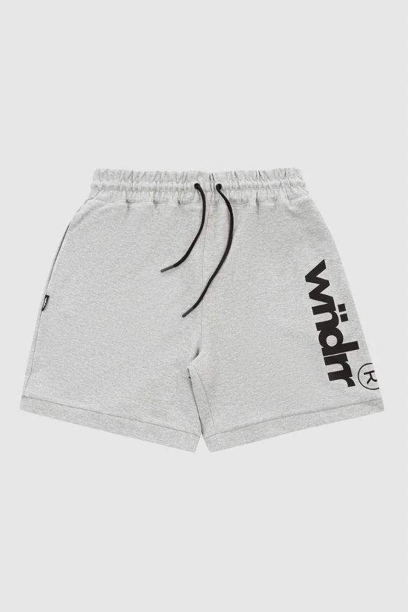 WNDRR MENS SHORTS WNDRR OFFCUT TECH TRACKSHORT - GREY MARLE