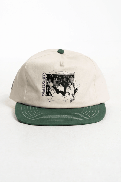 WORSHIP SUPPLIES CAPS ONE SIZE WORSHIP SUPPLIES CREATURES FIVE PANEL HAT - WHITE