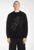 WORSHIP SUPPLIES CREW NECK SWEATERS WORSHIP SUPPLIESCHERUB BRUSHED CREW KNIT - BLACK