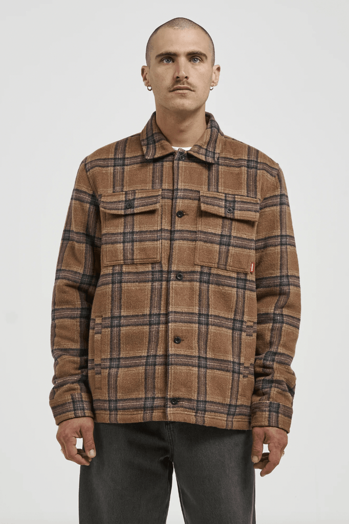 WORSHIP SUPPLIES MENS JACKETS WORSHIP SUPPLIES BIG WOODY JACKET - BROWN