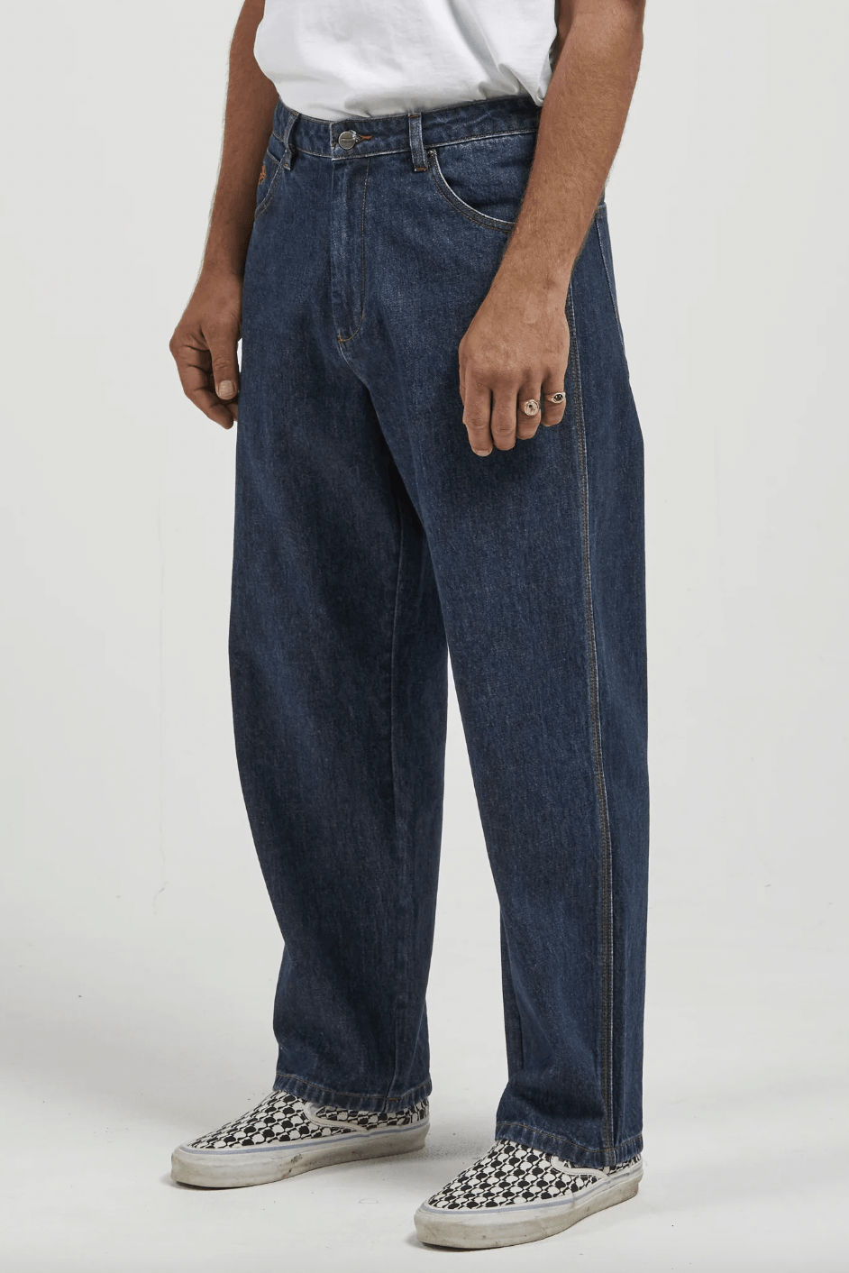 Worship Lounger Jean Worn Blue
