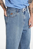 WORSHIP SUPPLIES MENS JEANS WORSHIP SUPPLIES INFERNO BIG DAWG JEAN - DIRTY RAGED BLUE