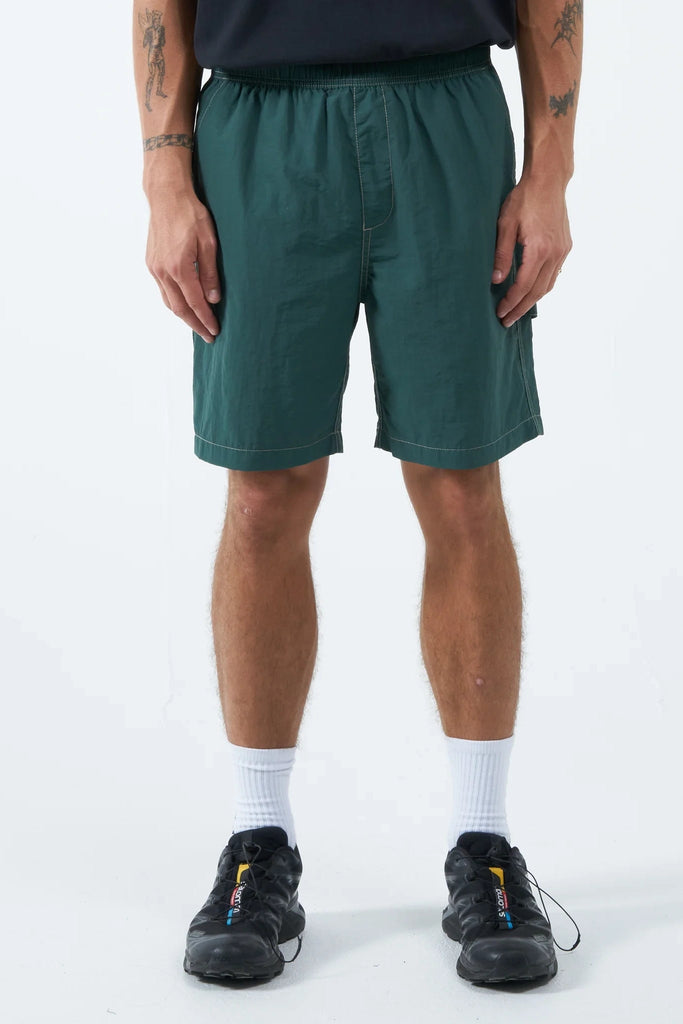 Green 2025 nylon shorts