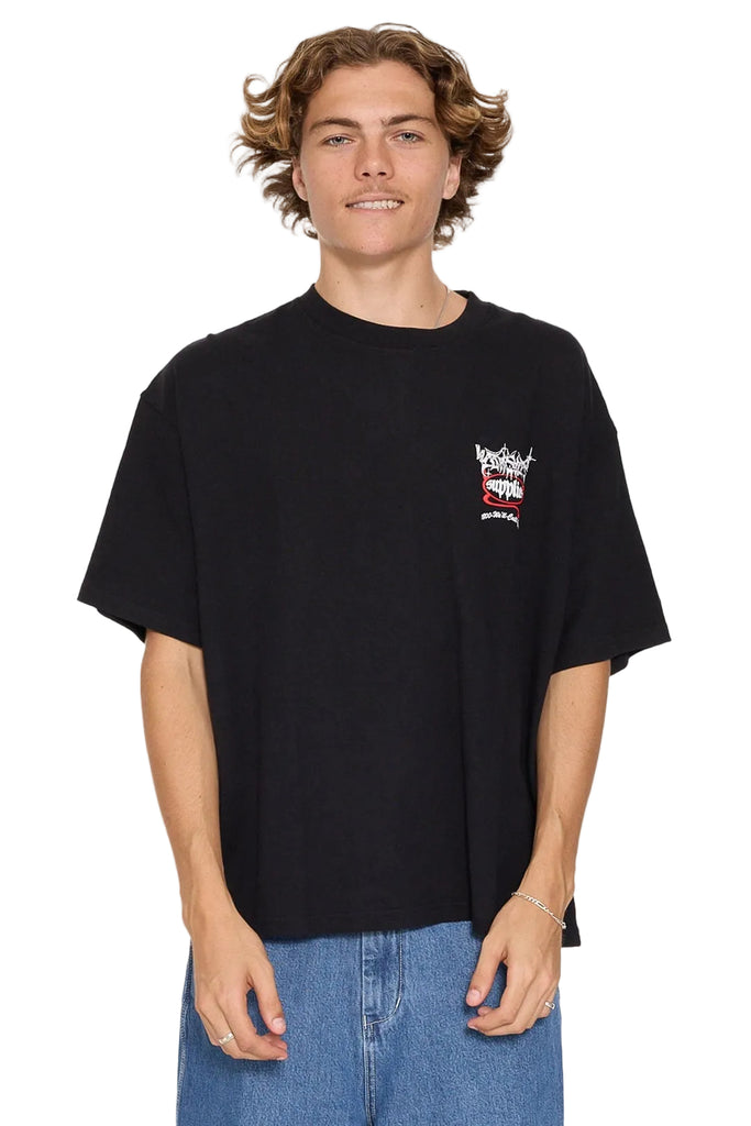 Worship Supplies Survival Crop Tee - Black