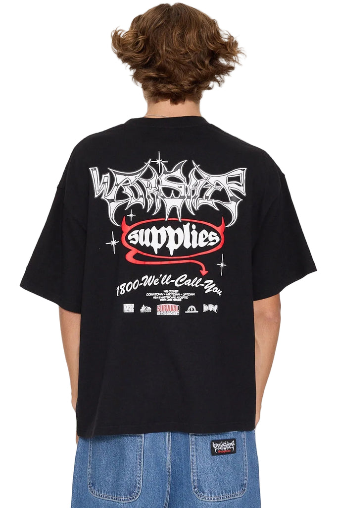 Worship Supplies Survival Crop Tee - Black