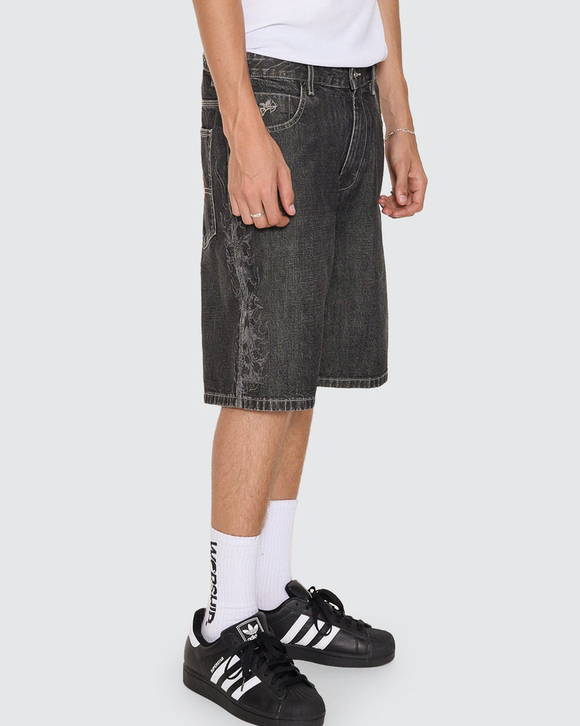 Worship Supplies Tropic Heat Big Dawg Jean Short - Spooky Black