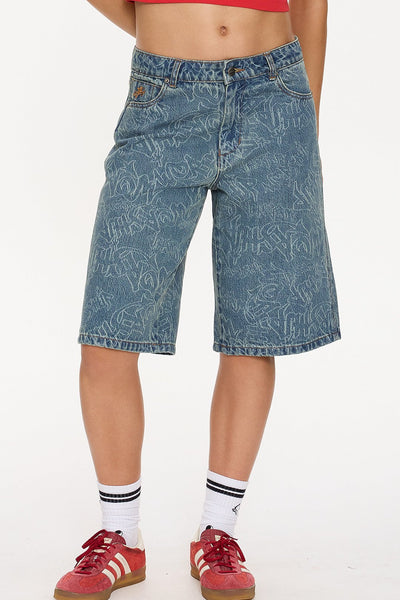 Worship Supplies Throws Big Baggy Short - Rogue Blue