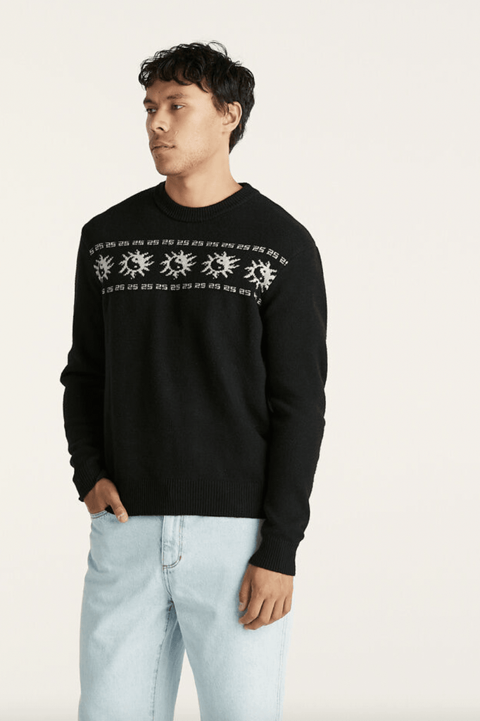 WRANGLER KNIT WRANGLER SUN YANG SLOUCH KNIT - BLACK