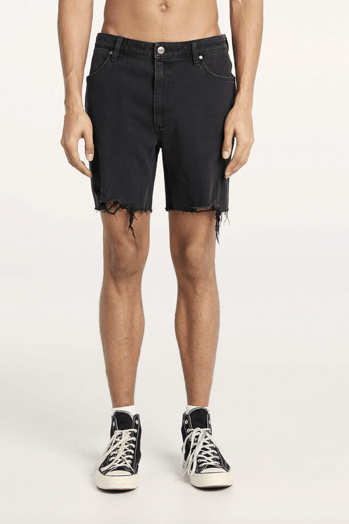 Wrangler black shop denim shorts