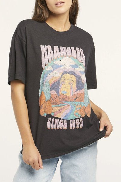 WRANGLER TOPS WRANGLER SLOUCH TEE - RAINBOW TEARS