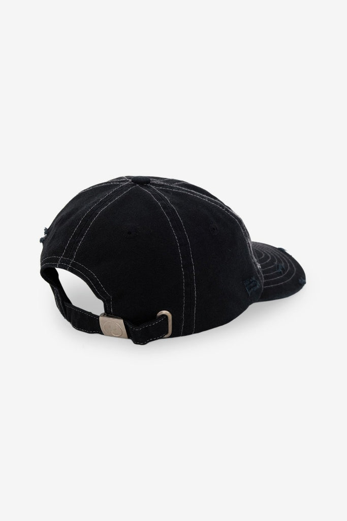 WORSHIP SUPPLIES SPINAL 6 PANEL HAT - WASHED BLACK