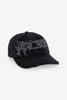 WORSHIP SUPPLIES SPINAL 6 PANEL HAT - WASHED BLACK