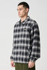 X-LARGE MENS JACKETS X-LARGE SOURCE LINED ZIP JACKET - BLACK CHECK