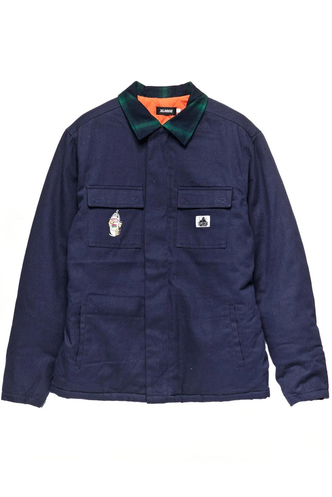 X-LARGE MENS JEANS X-LARGE WORKERS JACKET - NAVY