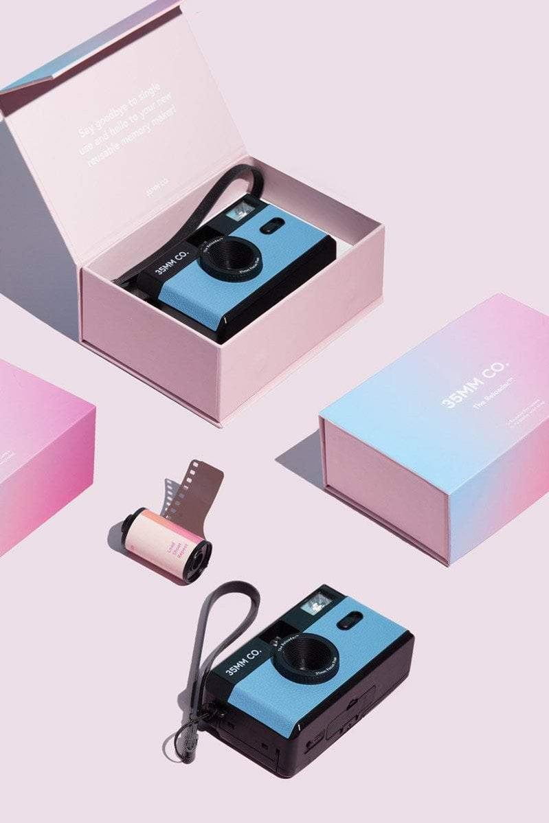 35mm CO. THE RELOADER REUSABLE FILM CAMERA - PASTEL BLUE – Pretty Rad Store