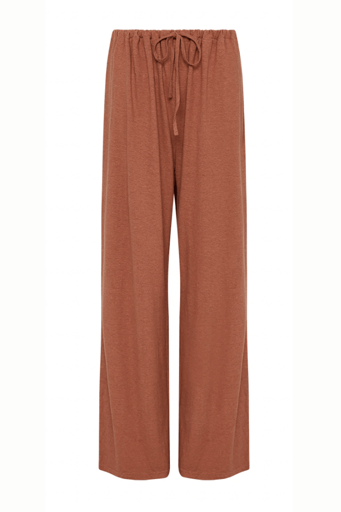 BARE BY CHARLIE HOLIDAY LADIES PANTS BARE BY CHARLIE HOLIDAY THE LOUNGE PANT - TERRACOTTA