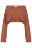 BARE BY CHARLIE HOLIDAY TOPS BARE BY CHARLIE HOLIDAY THE LOUNGE SWEATER - TERRACOTTA