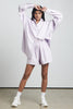 BARE BY CHARLIE HOLIDAY TOPS BARE THE LONG SLEEVE SHIRT - DIGITAL LAVENDER