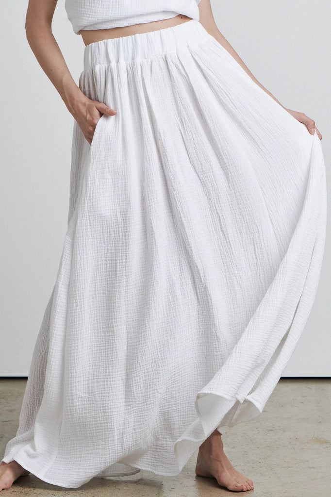 BARE THE MAXI SKIRT WHITE