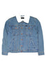 BRIXTON JACKETS BRIXTON CABLE SHERPA DENIM JACKET - FADED INDIGO
