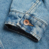 BRIXTON JACKETS BRIXTON CABLE SHERPA DENIM JACKET - FADED INDIGO