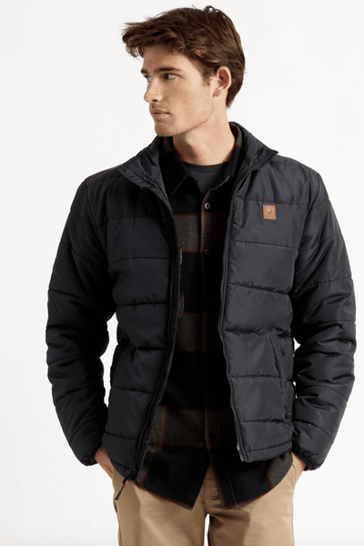 BRIXTON JACKETS BRIXTON CASS PUFFER JACKET - BLACK